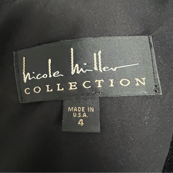 Nicole Miller Ruched Dress, Size 4, Metallic - Picture 3 of 9